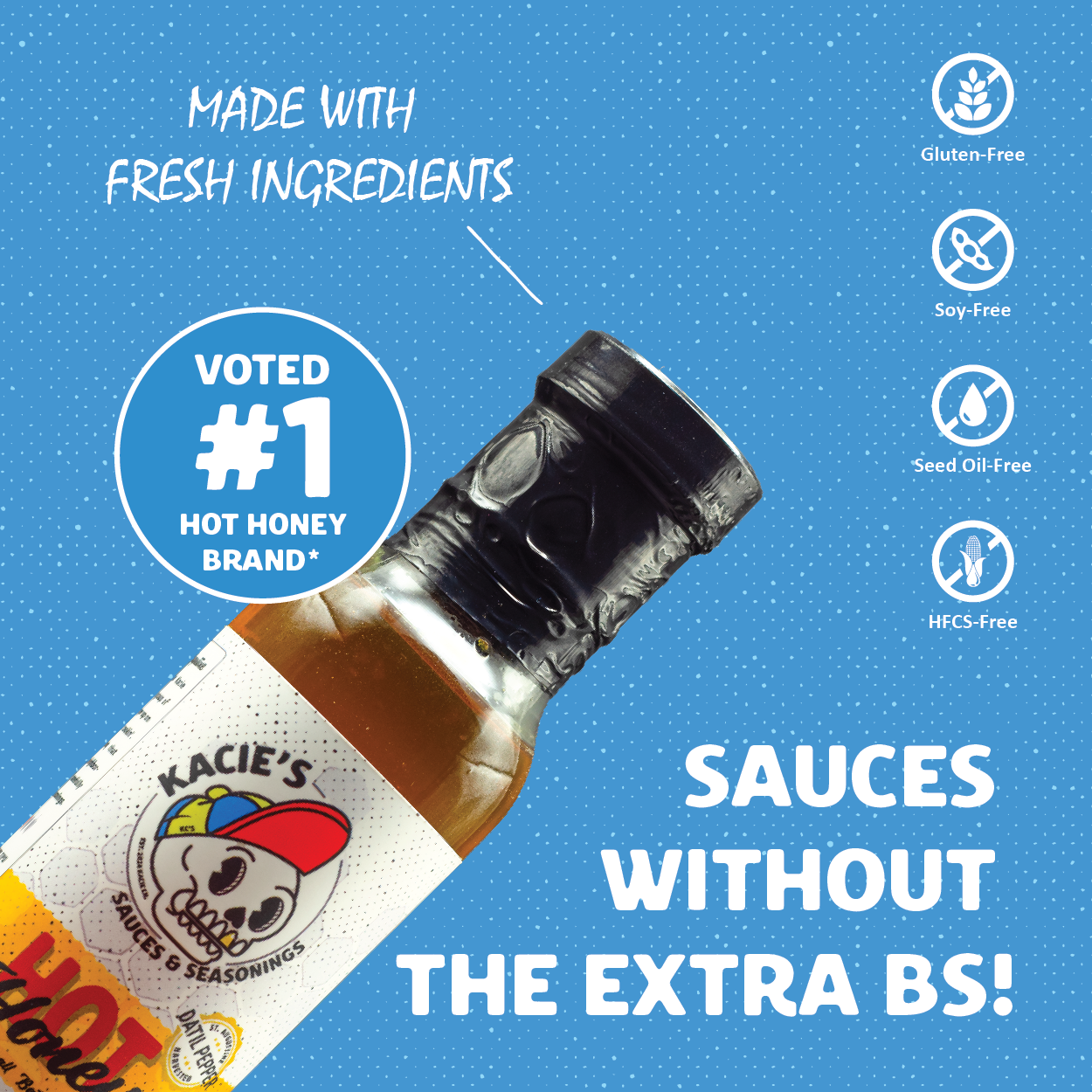 Kacie's Hot Honey (Datil Honey) - 8 oz.