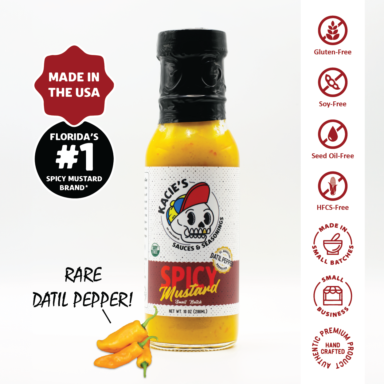 Kacie's Spicy Mustard (Datil Mustard) - 8 oz.